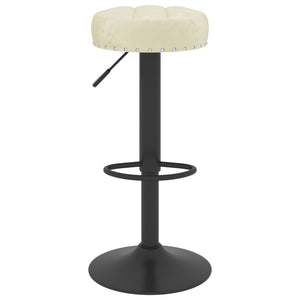 vidaXL Bar Stools 2 pcs. Cream Velvet