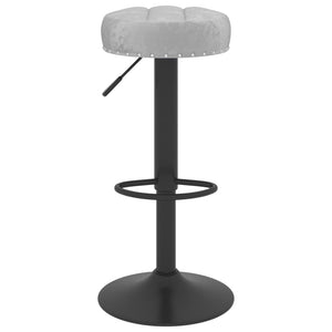 vidaXL Bar Stools 2 pcs. Grey Velvet