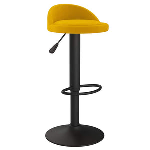 Gelber Samt Barhocker