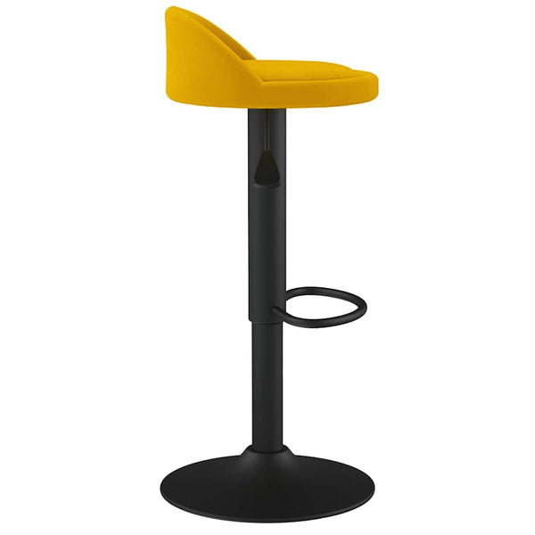 Gelber Samt Barhocker