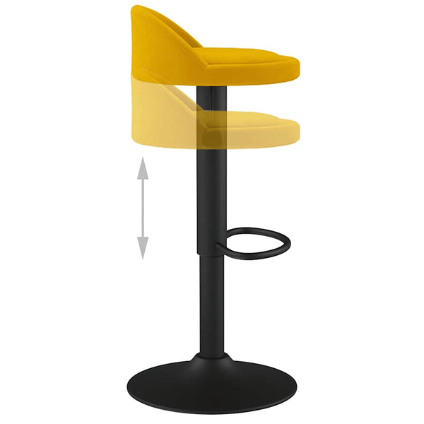 Gelber Samt Barhocker
