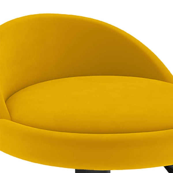 Gelber Samt Barhocker