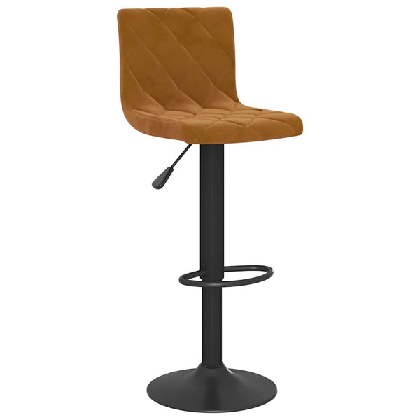 vidaXL Bar Stools 2 pcs. Brown Velvet