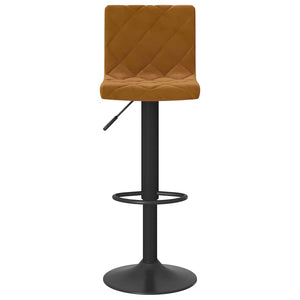 vidaXL Bar Stools 2 pcs. Brown Velvet