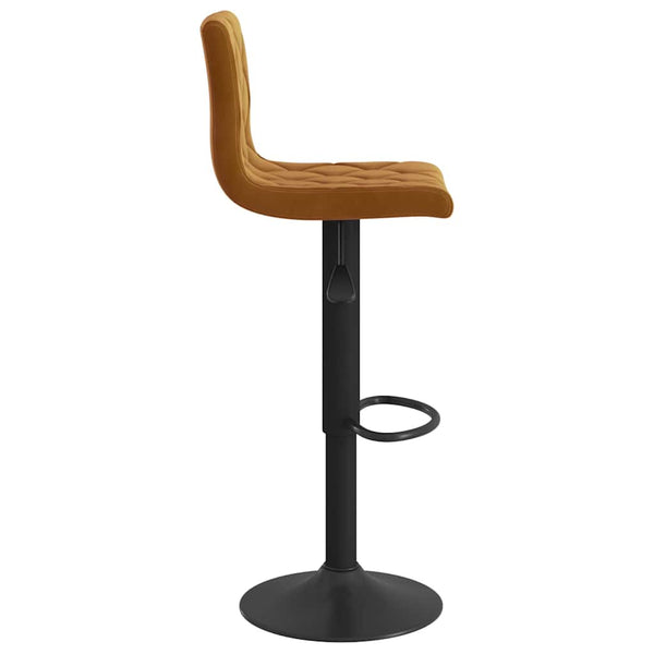 vidaXL Bar Stools 2 pcs. Brown Velvet