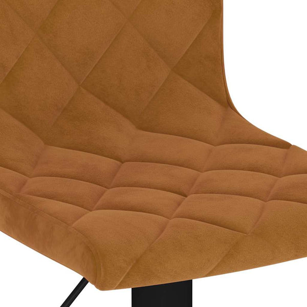 vidaXL Bar Stools 2 pcs. Brown Velvet