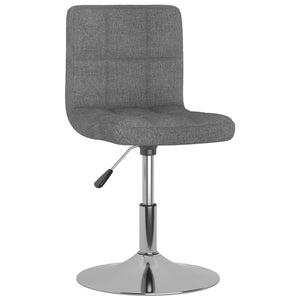 vidaXL Swivel Bar Stool Light Grey Fabric