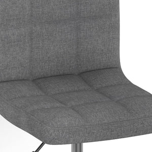 vidaXL Swivel Bar Stool Light Grey Fabric