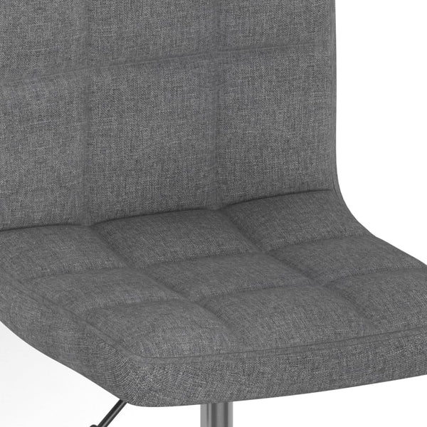 vidaXL Swivel Bar Stool Light Grey Fabric