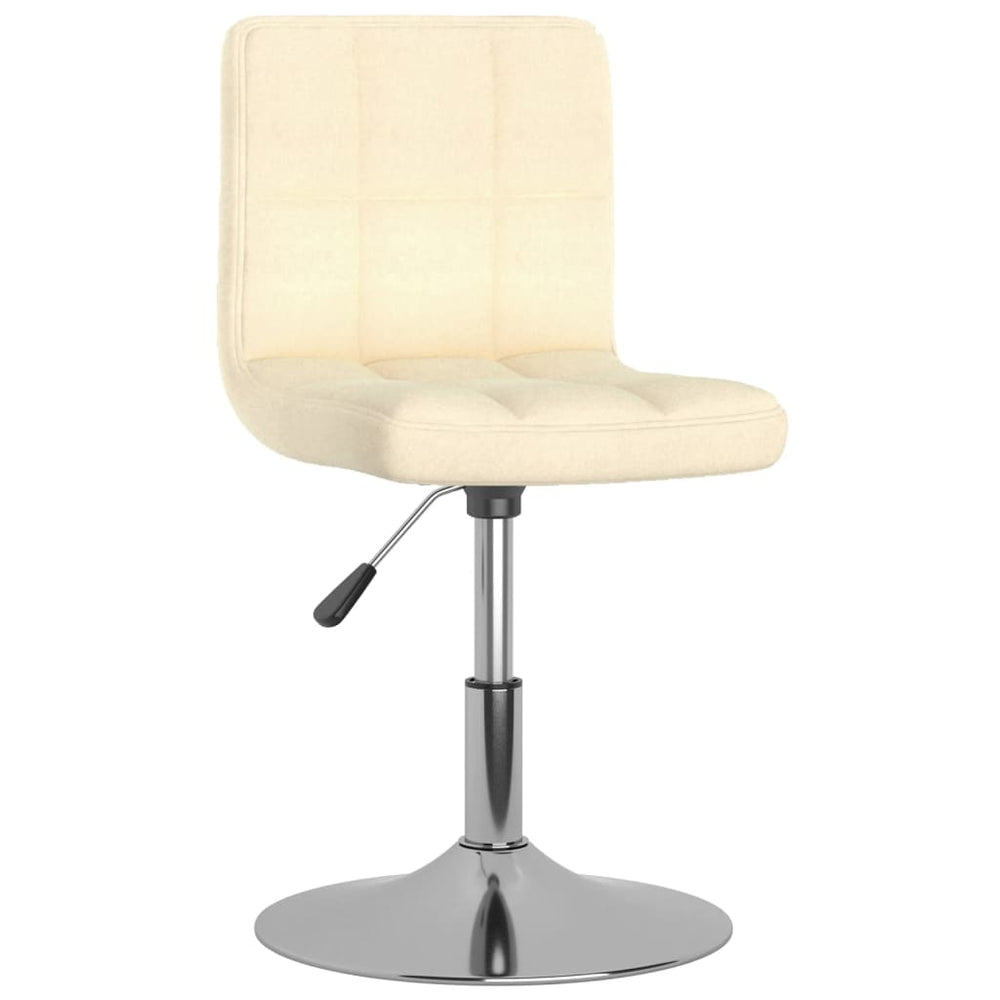vidaXL Swivel Bar Stool Cream Fabric