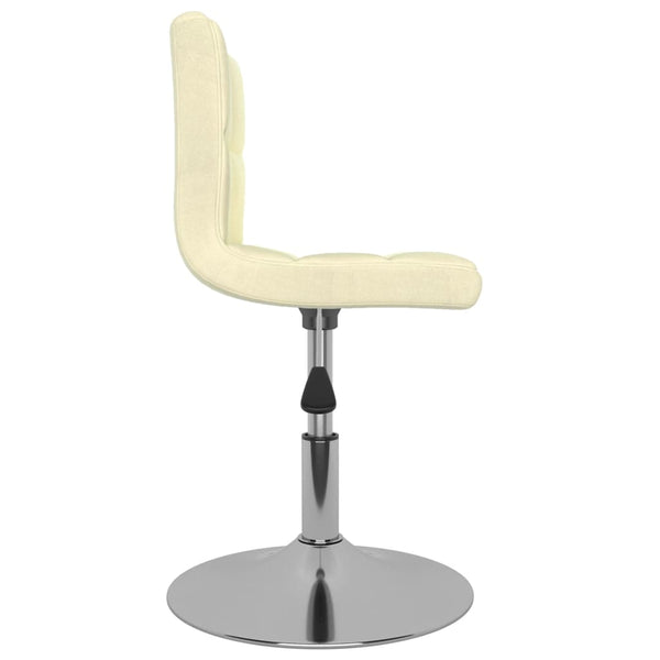 vidaXL Swivel Bar Stool Cream Fabric