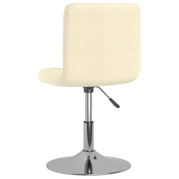 vidaXL Swivel Bar Stool Cream Fabric