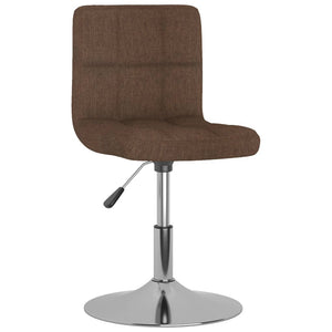 vidaXL Swivel Bar Stool Brown Fabric
