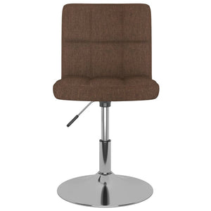 vidaXL Swivel Bar Stool Brown Fabric