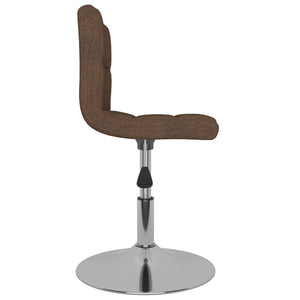 vidaXL Swivel Bar Stool Brown Fabric
