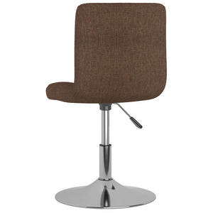 vidaXL Swivel Bar Stool Brown Fabric