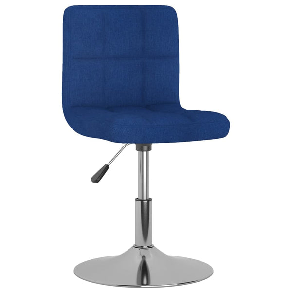 vidaXL Swivel Bar Stool Blue Fabric