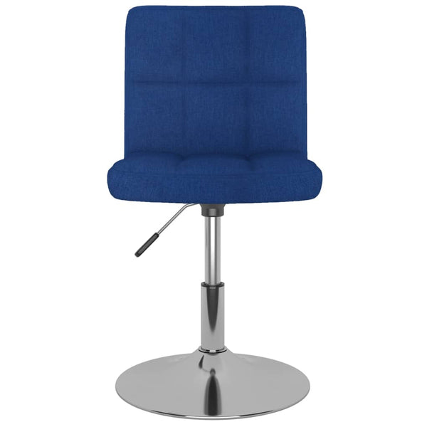 vidaXL Swivel Bar Stool Blue Fabric