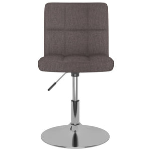 vidaXL Swivel Bar Stool Taupe Fabric