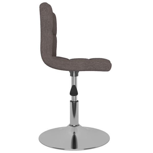 vidaXL Swivel Bar Stool Taupe Fabric