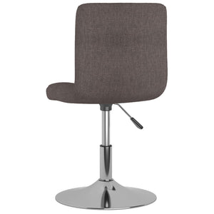 vidaXL Swivel Bar Stool Taupe Fabric