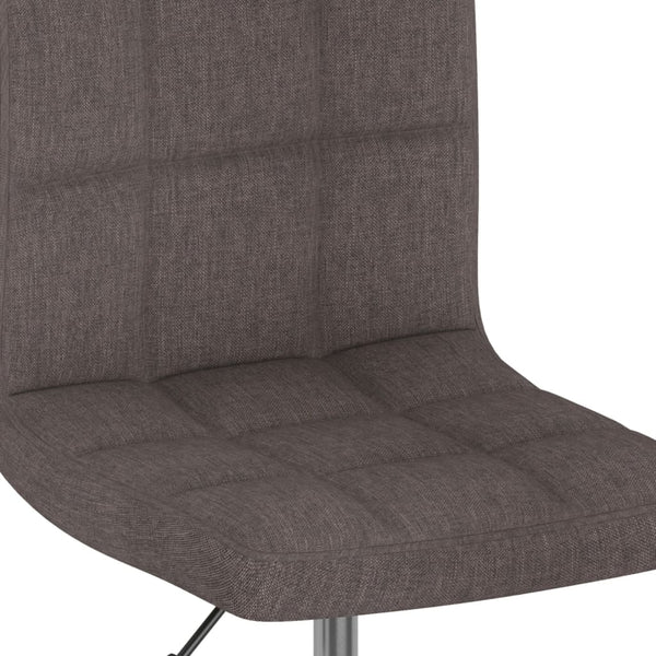 vidaXL Swivel Bar Stool Taupe Fabric
