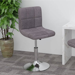 vidaXL Swivel Bar Stool Taupe Fabric