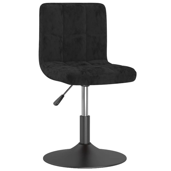 vidaXL Swivel Bar Stool Black Velvet