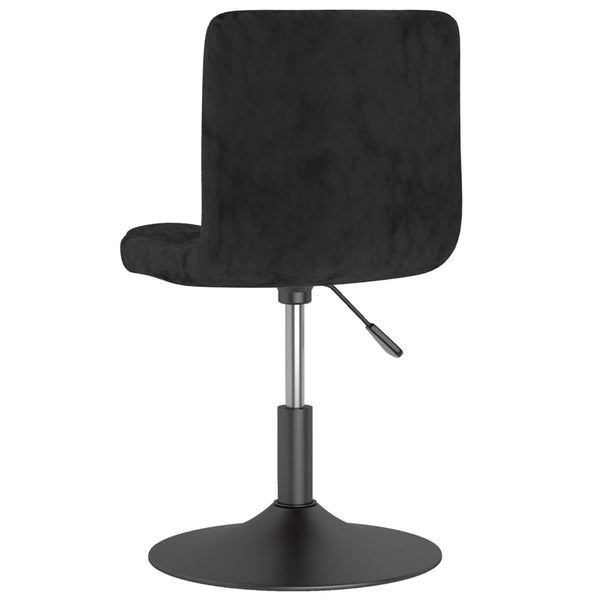 vidaXL Swivel Bar Stool Black Velvet