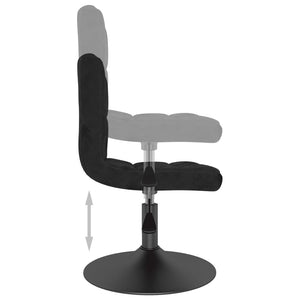 vidaXL Swivel Bar Stool Black Velvet