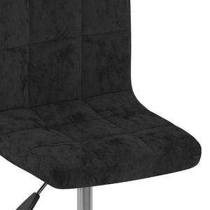 vidaXL Swivel Bar Stool Black Velvet