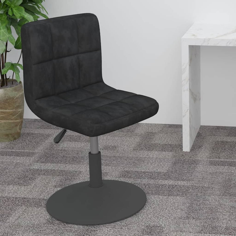 vidaXL Swivel Bar Stool Black Velvet