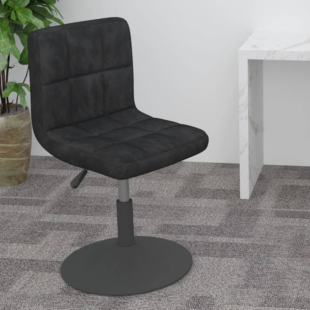 vidaXL Swivel Bar Stool Black Velvet