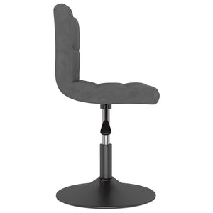 vidaXL Swivel Bar Stool Dark Grey Velvet