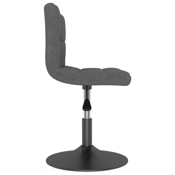 vidaXL Swivel Bar Stool Dark Grey Velvet