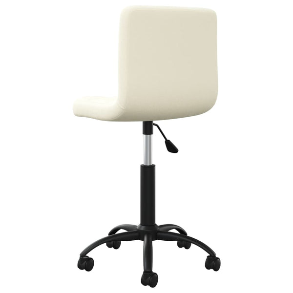 vidaXL Swivel Office Chair Cream Velvet