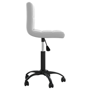 vidaXL Swivel Office Chair Light Grey Velvet