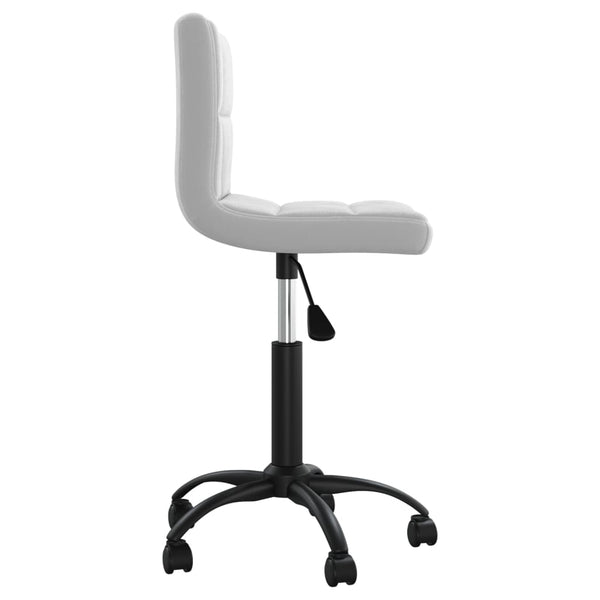 vidaXL Swivel Office Chair Light Grey Velvet