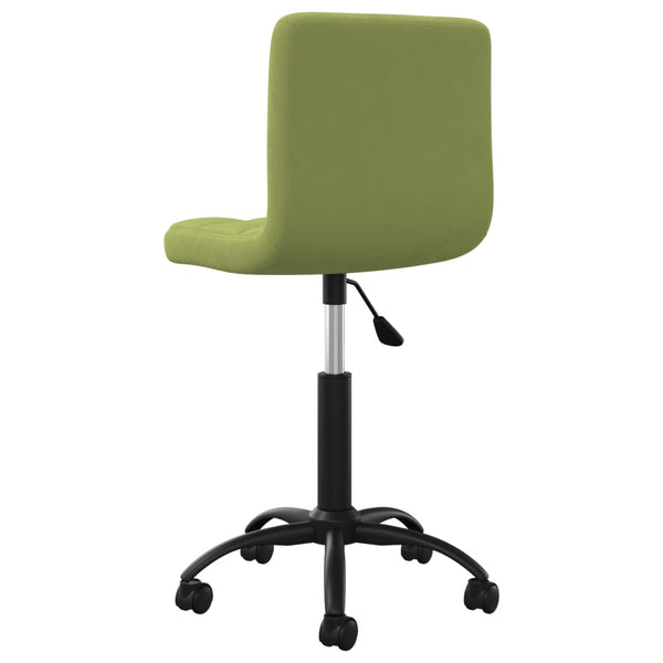 vidaXL Swivel Office Chair Light Green Velvet