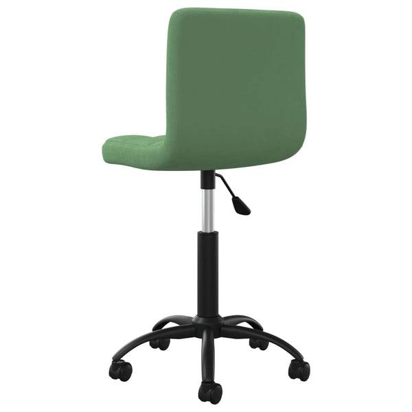 vidaXL Swivel Office Chair Dark Green Velvet