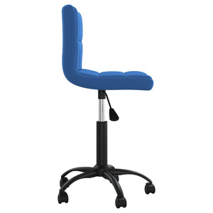 vidaXL Swivel Office Chair Blue Velvet