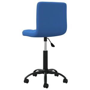 vidaXL Swivel Office Chair Blue Velvet