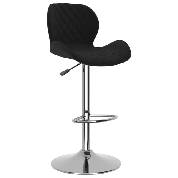 vidaXL Bar Stools 2 pcs Black Velvet
