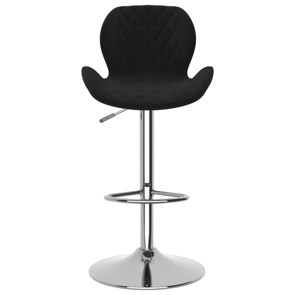 vidaXL Bar Stools 2 pcs Black Velvet