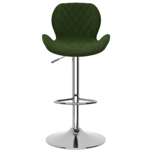 vidaXL Bar Stools 2 pcs. Dark Green Velvet