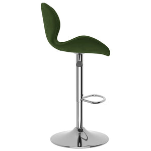 vidaXL Bar Stools 2 pcs. Dark Green Velvet