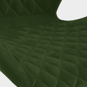 vidaXL Bar Stools 2 pcs. Dark Green Velvet