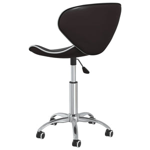 vidaXL Dining Chairs 2 pcs Swivel Brown Faux Leather