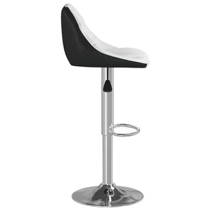 Barhocker 2er Set Weiß & Schwarz