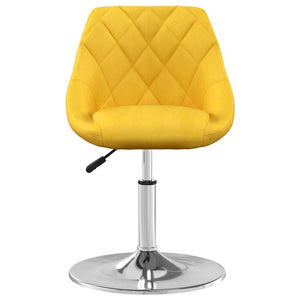 Senfgelbe Samt Esszimmerstühle, 2er-Set
